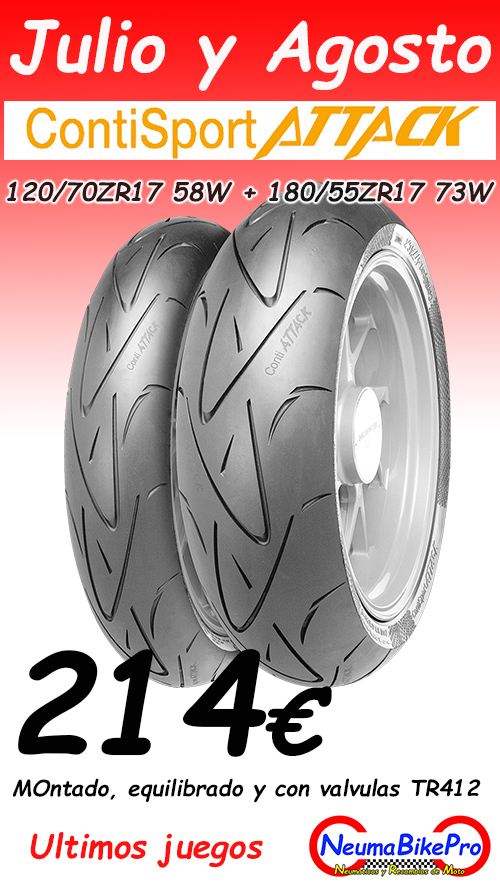 Oferta neumaticos de moto Continental Contisport