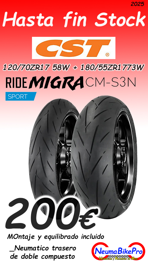Oferta, neumaticos de moto con montaje en Sevilla